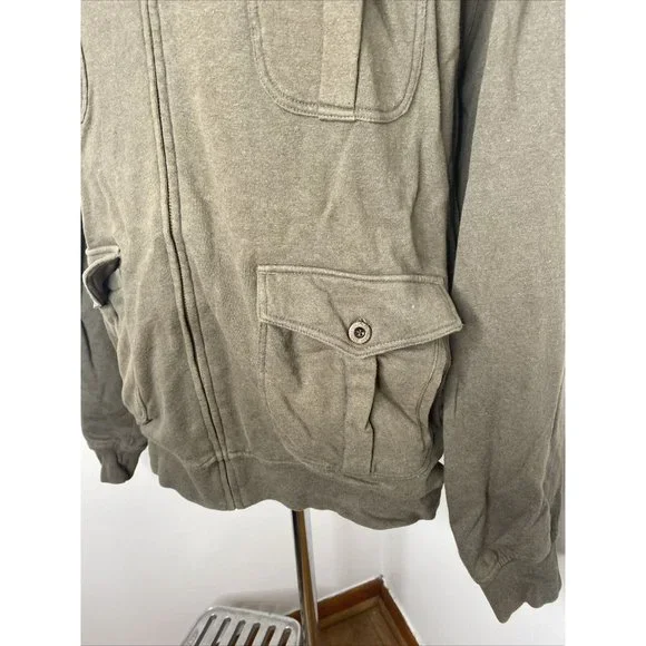 Orvis Vintage Issue Mens Jacket Black XXL Full Zip Pockets Softshell Coat Green - Picture 3 of 8